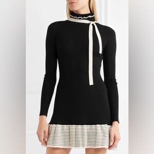 RED Valentino Knitted Wool Mini Dress